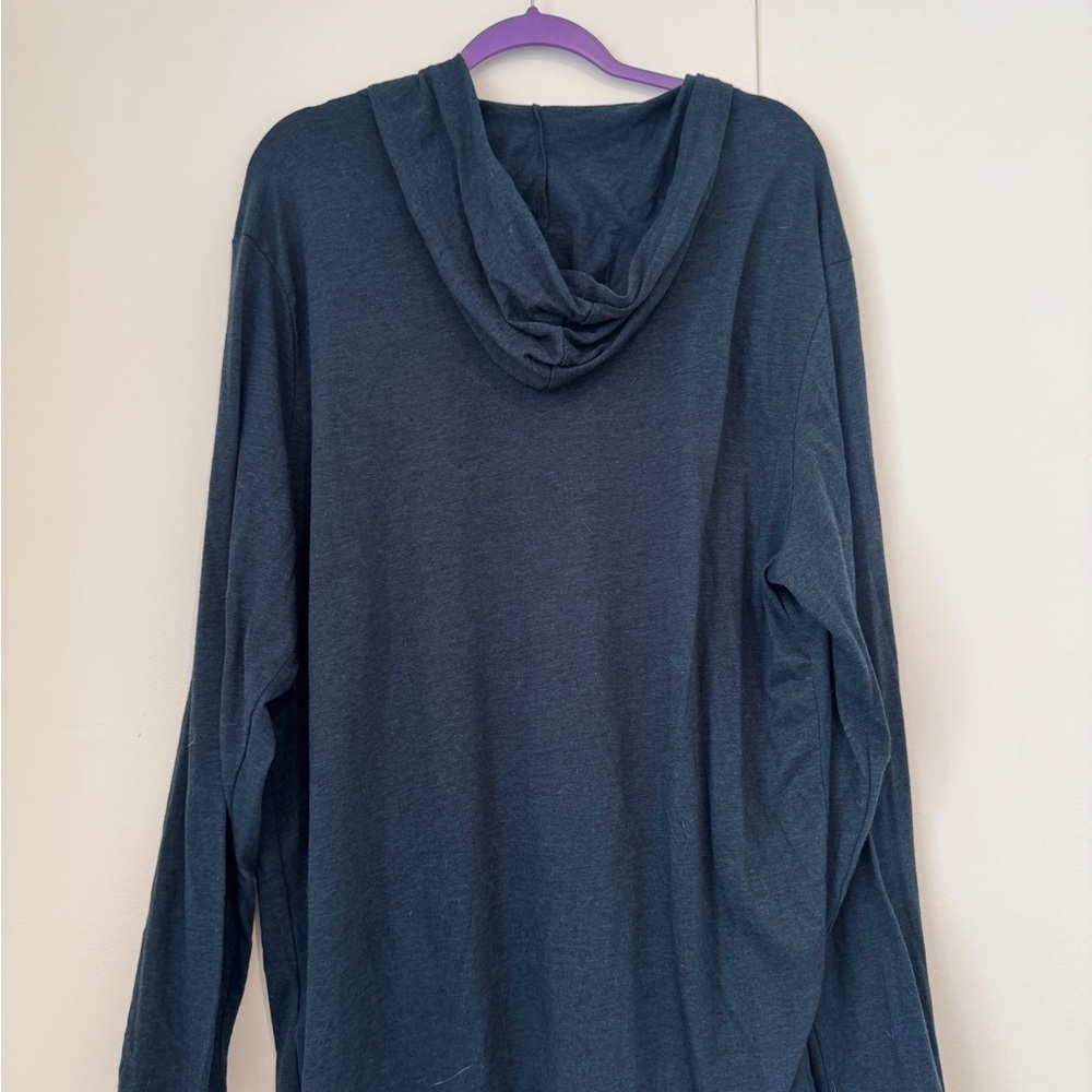 Threads for Thought Men’s 3XL Lightweight Hoodie | Navy | New - Picture 3 of 4